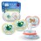 Philips Avent Ultra Air Pacifiers - Orthodontic Design, for Babies 0-6 Months, Soft Silicone Symmetrical Nipple, BPA-Free, 2 Sterilizing Cases, 4 Pack, SCF087/19