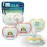 Philips Avent Ultra Air Nighttime Pacifiers - Orthodontic Design, for Babies 0-6 Months, Glow in The Dark, Soft Silicone Symmetrical Nipple, BPA-Free, 2 Sterilizing Cases, 4 Pack, SCF376/35