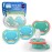 Philips Avent Ultra Air Pacifiers - Orthodontic Design, for Babies 6-18 Months, Soft Silicone Symmetrical Nipple, BPA-Free, 2 Sterilizing Cases, 4 Pack, SCF087/24
