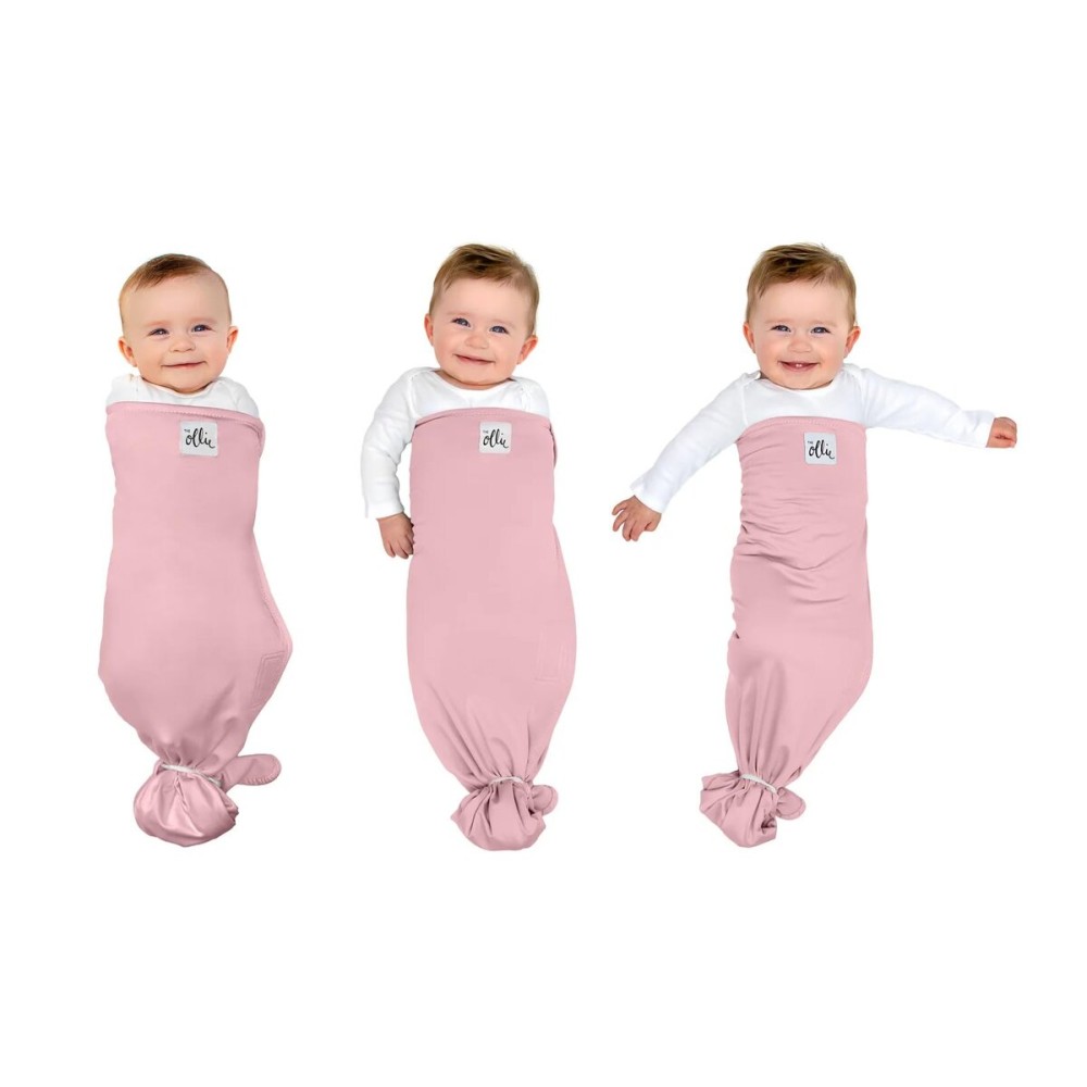 The Ollie Swaddle - Adjustable Baby Swaddle for Newborns | Pediatrician-Approved for Safe Sleep | Easy Closure | Arms-Out | Lightweight, Machine-Washable | Easy Diaper Access