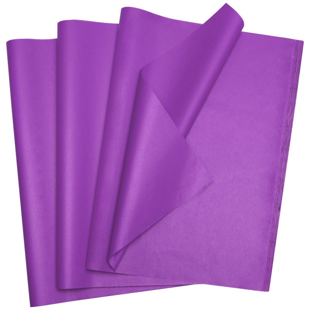 Bobobag 100 Sheets 20X14 Tissue Paper Bulk for Gift Bags Wrapping Paper,Weddings Birthday Showers Arts Craft Party Favor Decoration (Purple)