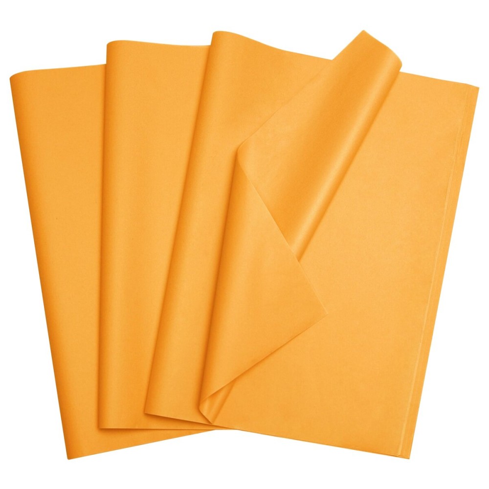 Bobobag 100 Sheets 20X14 Tissue Paper Bulk for Gift Bags Wrapping Paper,Weddings Birthday Showers Arts Craft Party Favor Decoration (Turmeric Yellow)