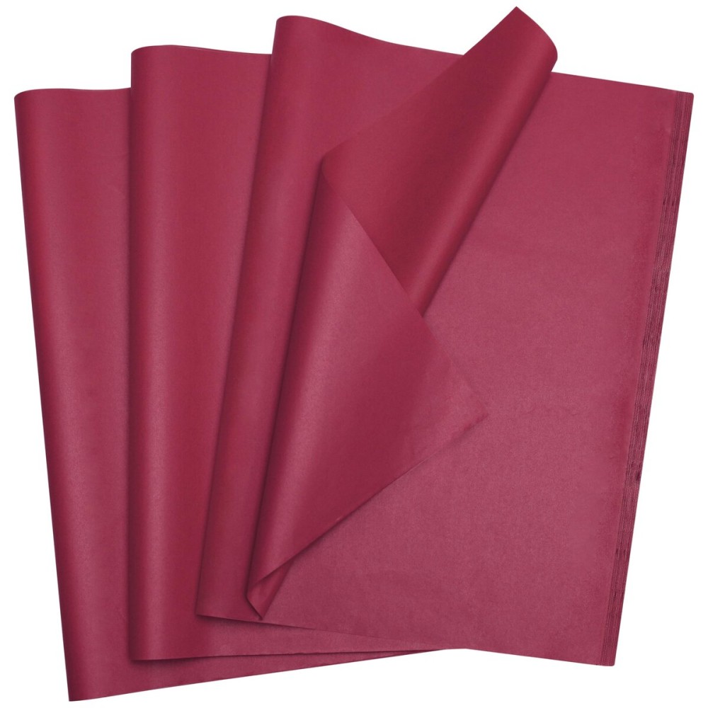 Bobobag 100 Sheets 20X14 Burgundy Tissue Paper Bulk for Gift Bags Wrapping Paper,Weddings Birthday Showers Arts Craft Party Favor Decoration