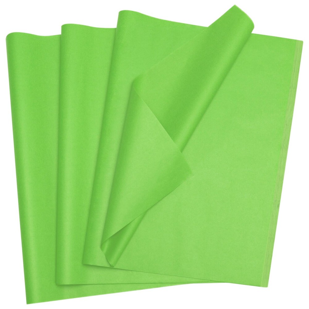 Bobobag 100 Sheets 20X14 Tissue Paper Bulk for Gift Bags Wrapping Paper,Weddings Birthday Showers Arts Craft Party Favor Decoration (Green)