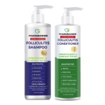 PHARMBANNER Anti-Fungal Shampoo and Conditioner Set - Tea Tree & Argan Oil for Folliculitis, Seborrheic Dermatitis, Scalp Psoriasis - Relieves Itchy, Flaky, Dry Scalp - Sulfate & Paraben Free