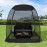 Alvantor Pop Up Screen House, Outdoor Mosquito Mesh Tent with UV Resistant, Pop Up Canopy Easy Up, Foldable Screen Room for Camping,Backyard, Garden, Patio(Black, 6x6 FT)