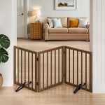 Mino Kesper Dog Gate for Stairs,Foldable Dog Gate for Indoor Doorways House,Freestanding Pet Gates for Dogs,Doogie Puppy Fence Gate