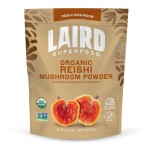 Laird Superfood Organic Reishi Mushroom Powder for Immune Support and Stress Relief, 3.17 oz. Bag, Pack of 1