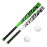 Ortiz34 Bat & Ball Set - Graffiti Plastic Bat & Ball Homerun Set- David Ortiz Backyard Baseball Set for Youth, Kids, Teenagers, Adults (2 Pack Bat & Ball Set, Green/Purple/White)
