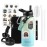 WixByti 32 oz Insulated Water Bottle with Straw (Cold for 48 Hrs), Stainless Steel Triple Wall Vacuum Sports Water Jug, Leakproof Hydro Cup Flask with Paracord Handle & Straw Spout Lids & DIY Stickers