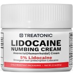 5% Lidocaine Topical Numbing Cream: Maximum Strength Topical Anesthetic Numb Cream for Pain Relief, Itching, Burning, Soreness, Hemorrhoid - Fast Acting & Long Lasting Numbing Formulation - 2.1 oz