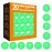 meizhouer Colored Ping Pong Balls: 3 Star 40mm Table Tennis Balls for Outdoor Training Yard Party Kids Game Cat Dog Ferret Toys (Pack of 20 Green)