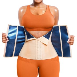 TrainingGirl Waist Trainer for Women Lower Belly Waist Trimmer Corset Tummy Wrap Workout Sweat Belt Band Sports Sauna Suit