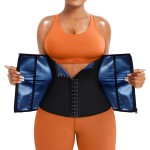 TrainingGirl Waist Trainer for Women Lower Belly Waist Trimmer Corset Tummy Wrap Workout Sweat Belt Band Sports Sauna Suit