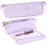 BAREFOOT CARIBOU Hair Tools Travel Bag and Heat Resistant Mat for Flat Irons, Straighteners, Curling Iron, and Haircare Accessories, 2-in-1 design, with Interior Pockets, Portable Organizer (Lilac)