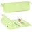 BAREFOOT CARIBOU Hair Tools Travel Bag and Heat Resistant Mat for Flat Irons, Straighteners, Curling Iron, and Haircare Accessories, 2-in-1 design, with Interior Pockets, Organizer (Apple Green)