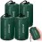 Zmoon Emergency Sleeping Bag Survival Bag, Portable Waterproof Thermal Bivy Sacks,Bivvy Bags,Camping Mylar Sleeping Bag Survival Gear Emergency Blankets Survival Shelter (Green Pack of 4)