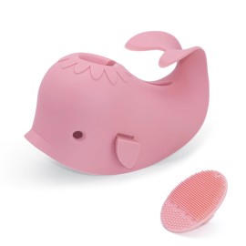 Bath Faucet Cover for KidsBath Spout Cover for Baby are Suitable for Most Bathtub Faucet,Spout Cover Bathroom Tub Adds Fun to Your Baby in The Shower.(Pink+Brush)