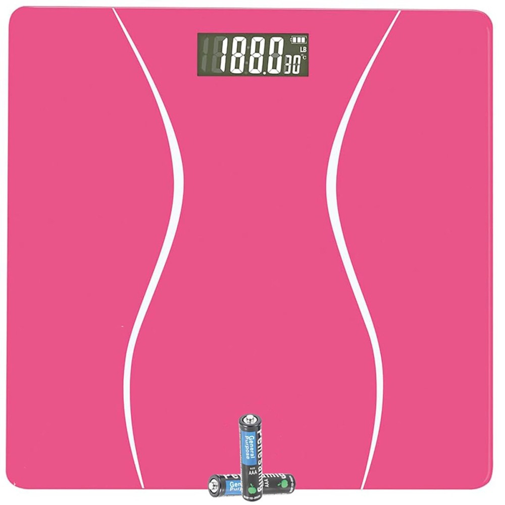 Scale for Body Weight, Digital Bathroom Scale, Weight Scales for People,Body Scale,Pink,Max:400LB/180KG,2 Weighing Units: LB/KG