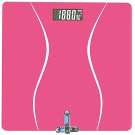 Scale for Body Weight, Digital Bathroom Scale, Weight Scales for People,Body Scale,Pink,Max:400LB/180KG,2 Weighing Units: LB/KG