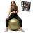 BABYGO Birthing Ball - Pregnancy Yoga Labor & Exercise Ball & Book Set Trimester Targeting, Maternity Physio, Birth & Recovery Plan Included Anti Burst Eco Friendly (Olive, 65cm)