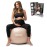 BABYGO Birthing Ball - Pregnancy Yoga Labor & Exercise Ball & Book Set Trimester Targeting, Maternity Physio, Birth & Recovery Plan Included Anti Burst Eco Friendly (Nude, 75cm)