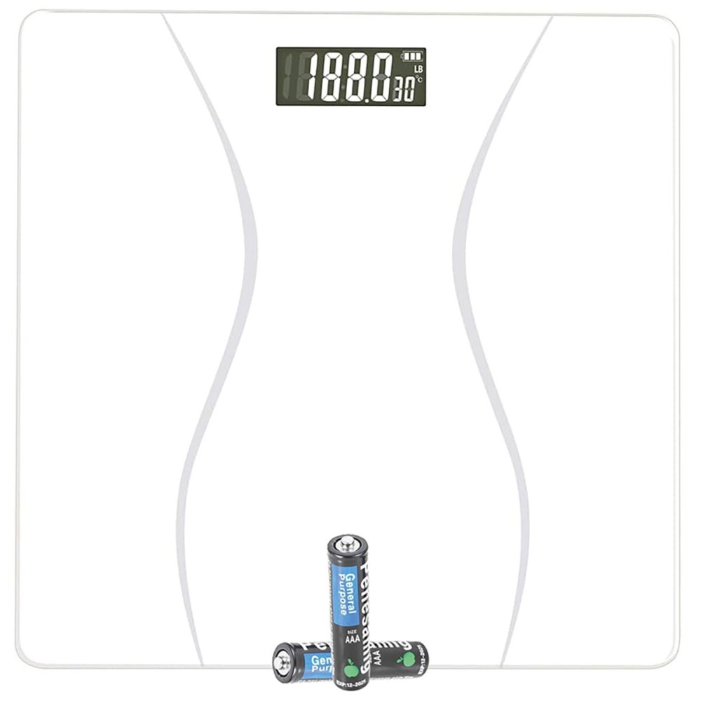 Scale for Body Weight, Digital Bathroom Scale, Weight Scales for People,Body Scale,White,Max:400LB/180KG,2 Weighing Units: LB/KG