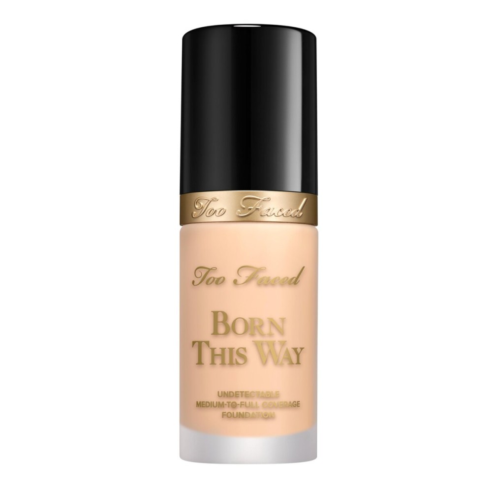 Too Faced Born This Way Natural Finish Longwear Liquid Foundation | Medium-To-Full Coverage | Hydrating + Oil Free, 1.01 fl. oz.