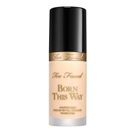 Too Faced Born This Way Natural Finish Longwear Liquid Foundation | Medium-To-Full Coverage | Hydrating + Oil Free, 1.01 fl. oz.