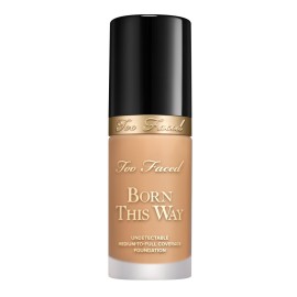 Too Faced Born This Way Natural Finish Longwear Liquid Foundation | Medium-To-Full Coverage | Hydrating + Oil Free, 1.01 fl. oz.