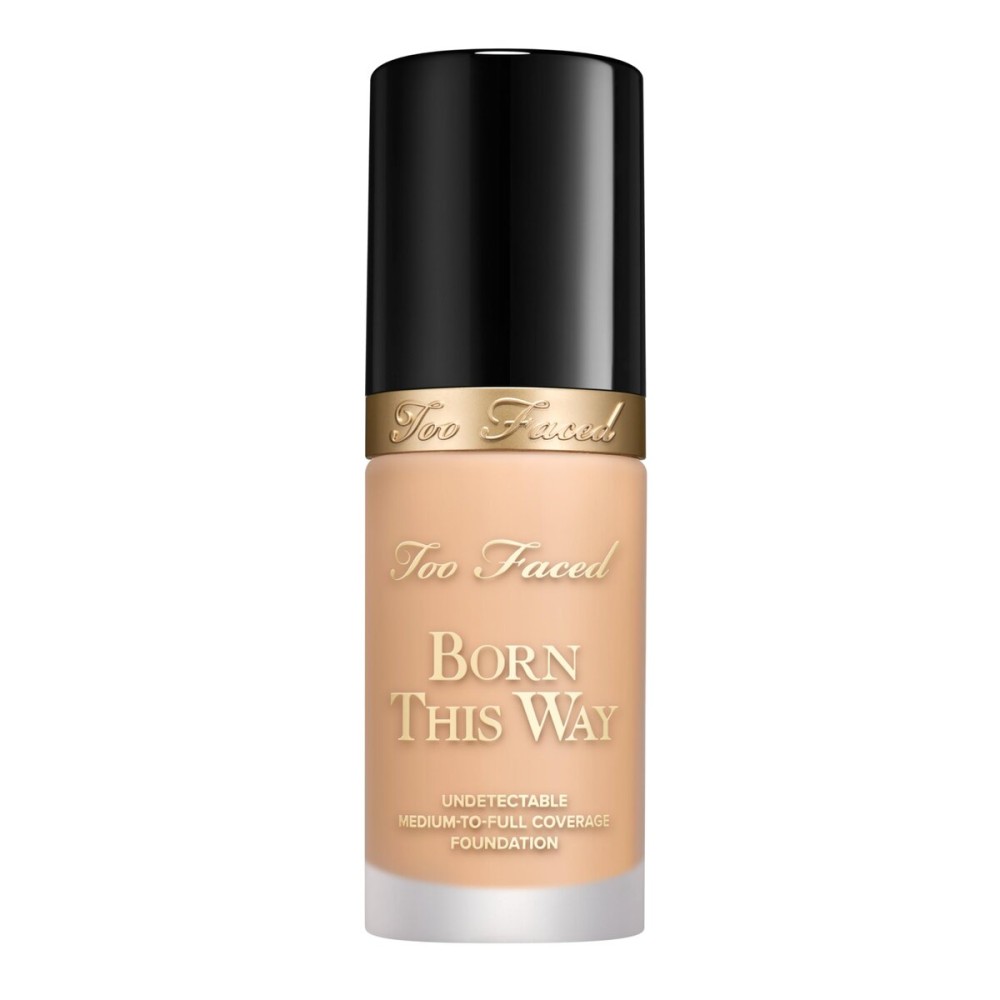 Too Faced Born This Way Natural Finish Longwear Liquid Foundation | Medium-To-Full Coverage | Hydrating + Oil Free, 1.01 fl. oz.