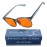 Sleep ZM Blue Light Blocking Glasses for Women + Men - Better Sleep + Anti Eye Strain Protection - Computer Screens & Gaming - Translucent Blue Wayfarer- 99% Night-time Amber Lens