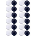 RHUI 12 Pack Cases for Contact Lens, Travel Daily Use, Black