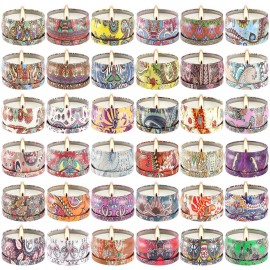 36 Pack Christmas Scented Candles Set for Home, Relaxing Stress Relief, Aromatherapy - Natural Soy Wax and Fragrance - Gifts for Women, Mom, Best Friend, Wife, Birthday