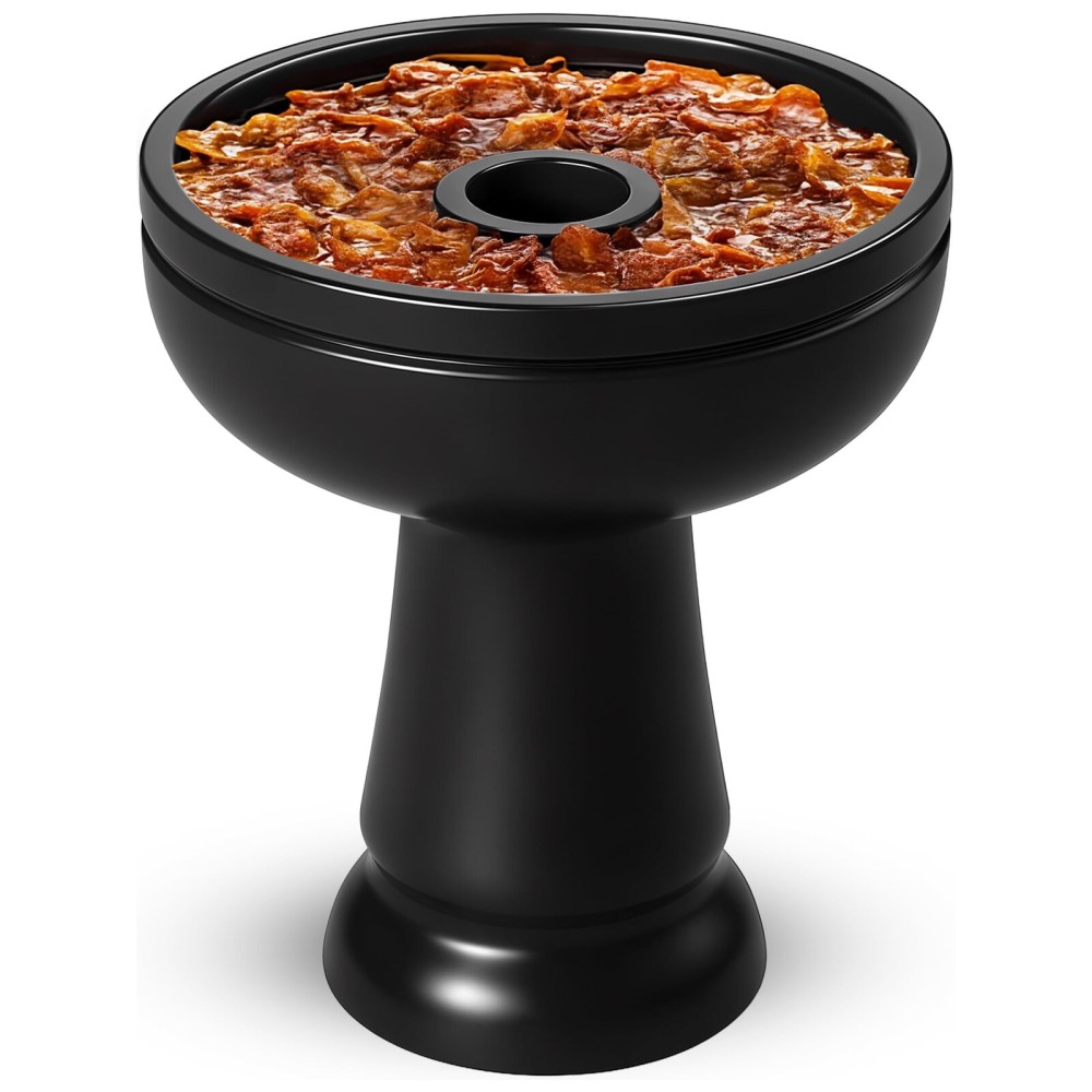 Black Silicone Hookah Bowl Set Silicone - Hookah Head Bowl Premium Shisha Bowls Phunnel Hookah Bowls for Smoking - Hookah Top