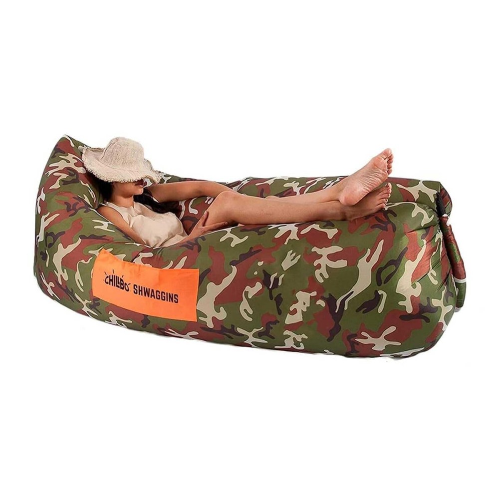 Chillbo Shwaggins Inflatable Couch - Cool Inflatable Chair Easy Setup is Ideal for Hiking Gear, Beach Chair and Music Festivals or Dad Gifts