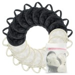 Nugilla 18 Packs Reusable Makeup Remover Pads with a Washable Laundry Bag, Resuable Microfiber Round Towel Skin Face Towels, Soft Makeup Remover Cloth, Fast Drying Washcloth (Grey/White)