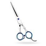 Regular Hair Cutting Shears Professional Barber Scissors Home Blue Detachable Finger Ring for Men Women Kid