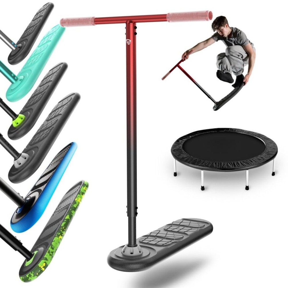 In Do The Trick Scooter Fusion Tornado Stunt Scooter - Age 12+, Fusion - Pro Deck Stability for Tricks - Smooth Spins on Trampoline Scooter