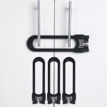 CUTESAFETY - Sliding Cabinet Locks Baby Proofing - Adjustable Child Safety Latches for Knobs & Handles - 4 Pack - No Adhesive Drilling or Tools - Black