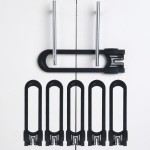 CUTESAFETY - Sliding Cabinet Locks Baby Proofing - Adjustable Child Safety Latches for Knobs & Handles - 6 Pack - No Adhesive Drilling or Tools - Black