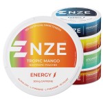 NZE Caffeine Nootropic Pouches (Variety Pack) - Energy Pouches with 50mg Caffeine, Alpha GPC, L-Tyrosine & L-Theanine with No Sugar or Artificial Sweeteners - 15 Pouches Per Can - 5 Pack