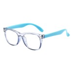 FANNYGO 1 Pack kids Blue Light Blocking Glasses For Girls And Boys Computer Blue Light Blocking Glasses For Age 3-11 (Light blue)