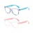 FANNYGO 2 Pack kids Blue Light Blocking Glasses For Girls And Boys Computer Blue Light Blocking Glasses For Age 3-11 (Light blue + Light pink)