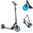 Aero Scooter for Kids 6-12 & Teens | Light Up Big Wheels & Shock Absorption | Boys Girls 2 Wheels Kick Scooter | Foldable & Height Adjustable, 176lbs Max