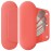 AGIKET Silicone Makeup Brush Holder Travel Cosmetic BagSoft Portable Cosmetic Face Brushes Holder with Upgrade Anti-Fall Out Magnetic Closure, Large Travel Makeup Brush Case - Guava