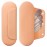 AGIKET Silicone Makeup Brush Holder Travel Cosmetic BagSoft Portable Cosmetic Face Brushes Holder with Upgrade Anti-Fall Out Magnetic Closure, Large Travel Makeup Brush Case - Melon