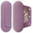AGIKET Silicone Makeup Brush Holder Travel Cosmetic BagSoft Portable Cosmetic Face Brushes Holder with Upgrade Anti-Fall Out Magnetic Closure, Large Travel Makeup Brush Case - Light Purple