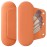 AGIKET Silicone Makeup Brush Holder Travel Cosmetic BagSoft Portable Cosmetic Face Brushes Holder with Upgrade Anti-Fall Out Magnetic Closure, Large Travel Makeup Brush Case - Orange