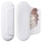 AGIKET Silicone Makeup Brush Holder Travel Cosmetic BagSoft Portable Cosmetic Face Brushes Holder with Upgrade Anti-Fall Out Magnetic Closure, Large Travel Makeup Brush Case - White